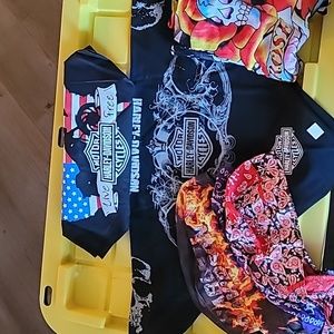 Motorcycle Hair Wrap,  3 Scarfs, sun glasses